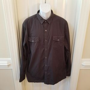 Alesbury Men's Slim Fit Gray Shirt Sz Xl